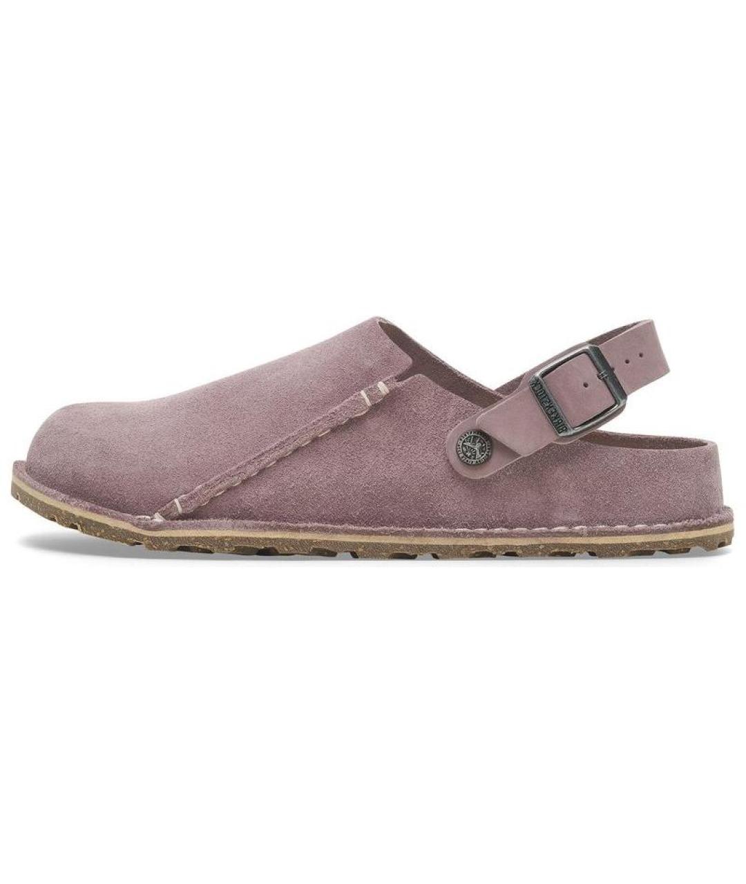 BIRKENSTOCK Фиолетовые замшевые сабо, фото 2