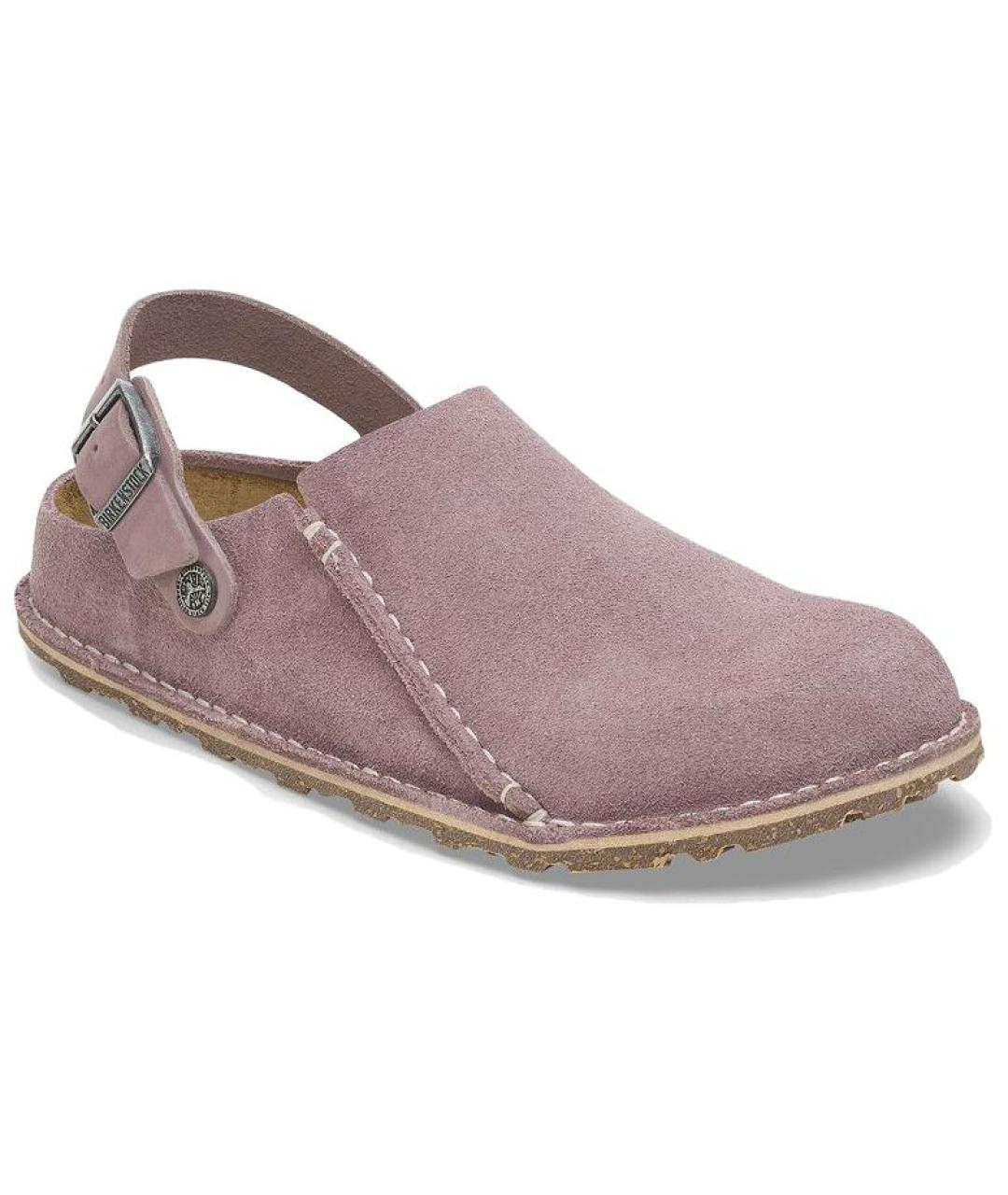 BIRKENSTOCK Фиолетовые замшевые сабо, фото 3
