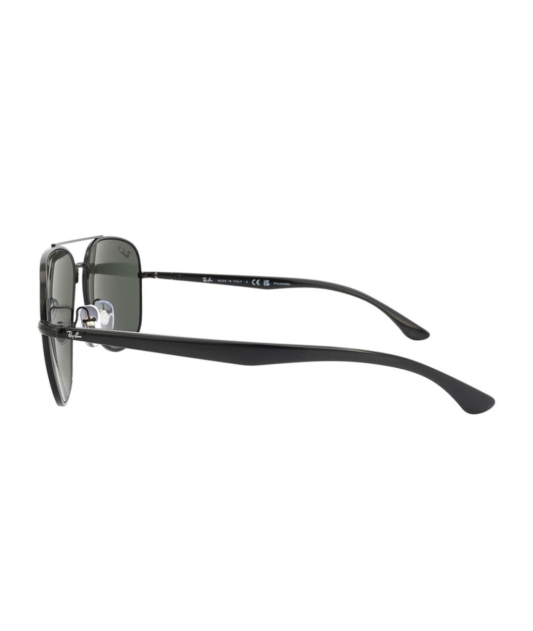 RAY BAN Черные металлические солнцезащитные очки, фото 3