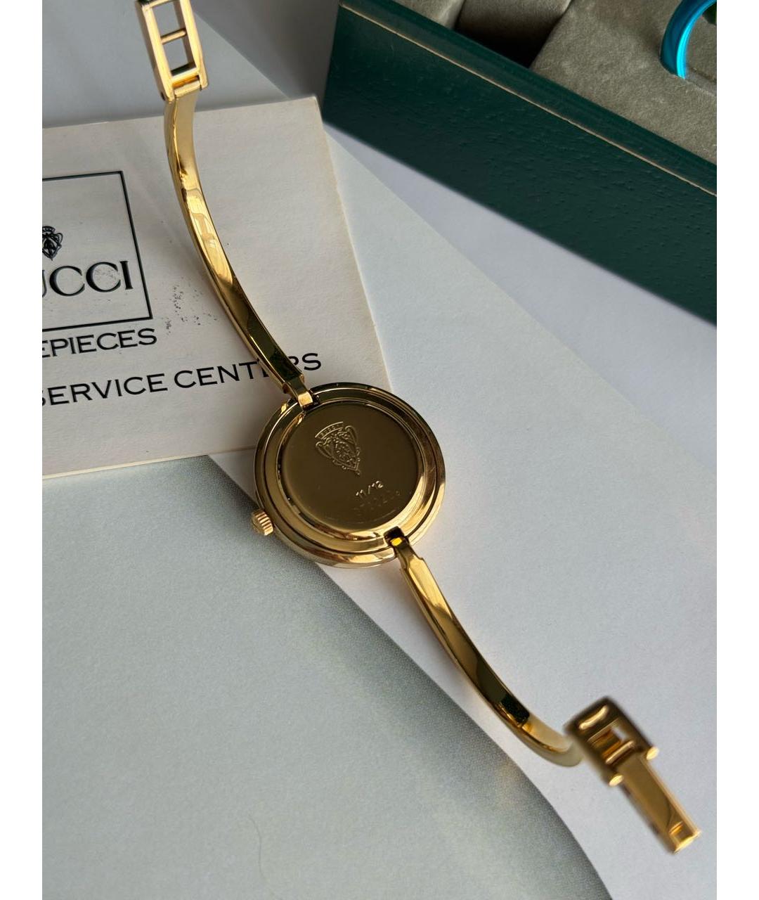 GUCCI Золотые позолоченные часы, фото 5