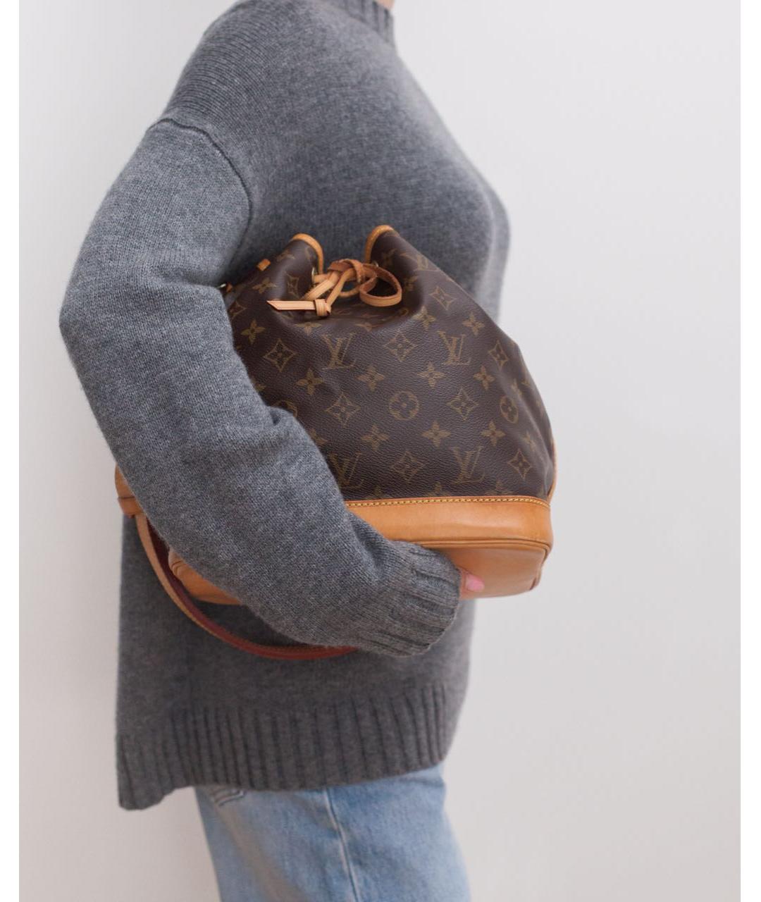 LOUIS VUITTON Коричневая сумка через плечо из канвы, фото 4