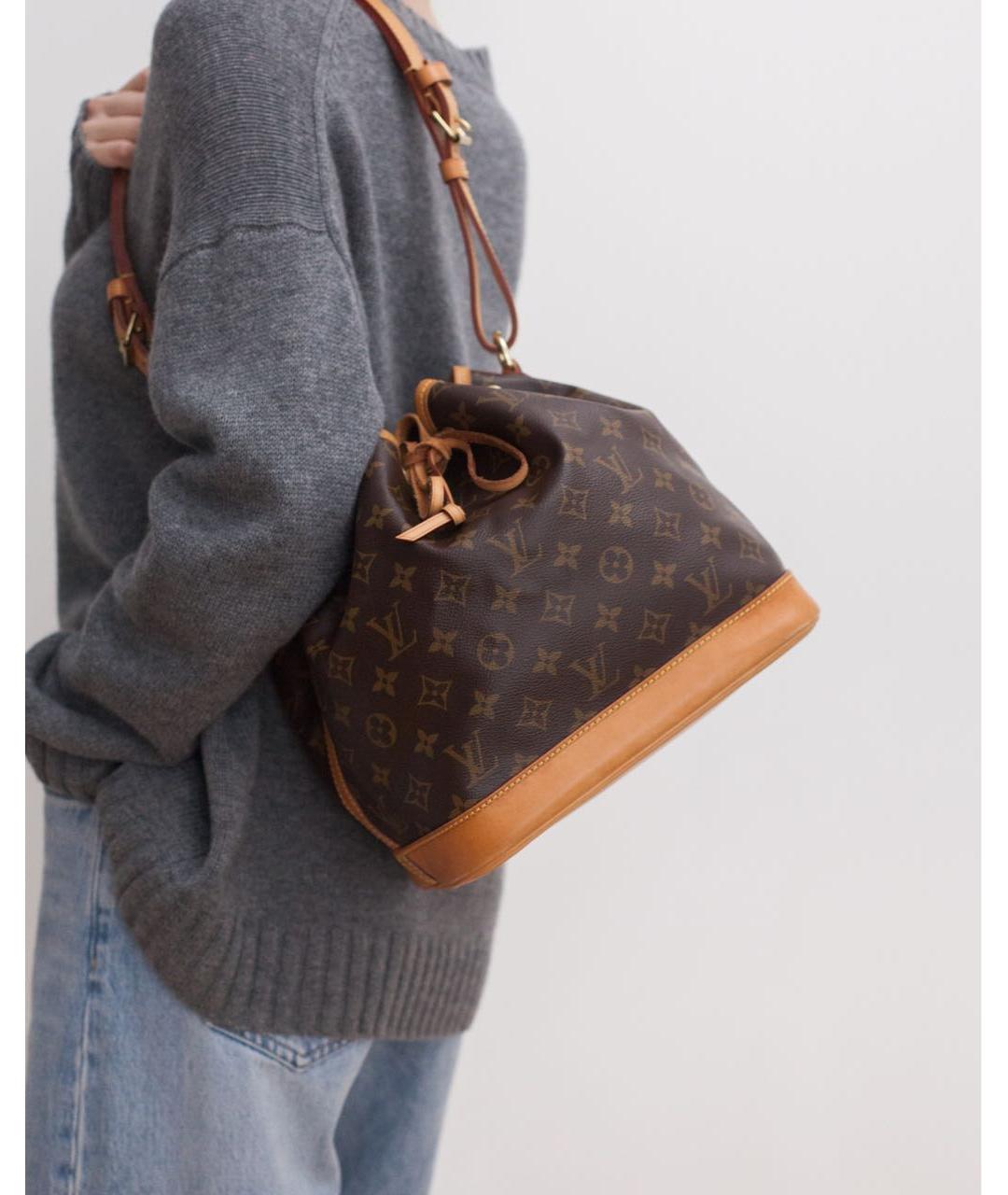 LOUIS VUITTON Коричневая сумка через плечо из канвы, фото 2