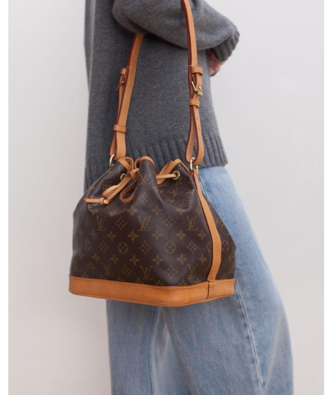 LOUIS VUITTON Коричневая сумка через плечо из канвы, фото 3