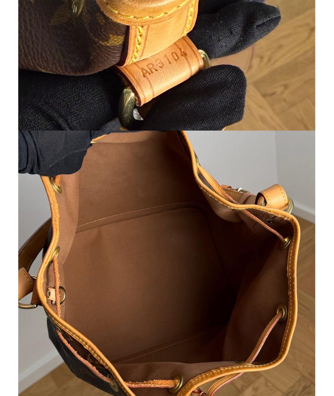 LOUIS VUITTON Коричневая сумка через плечо из канвы, фото 8