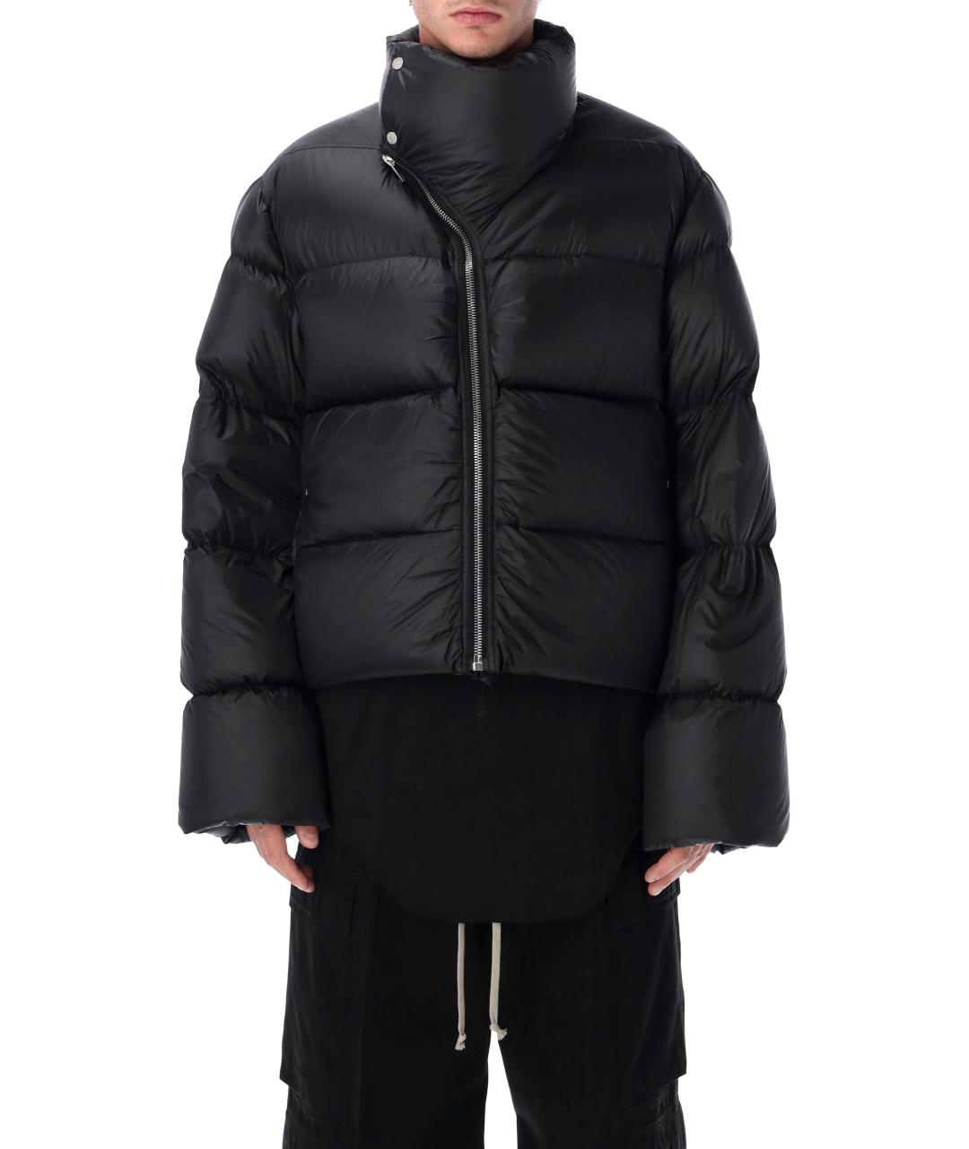 RICK OWENS Черный полиамидовый пуховик, фото 1