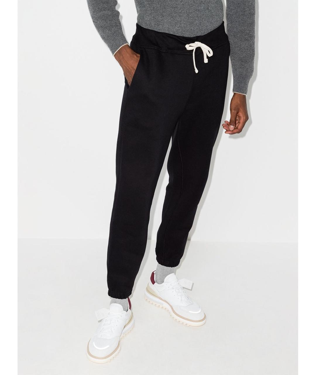 POLO RALPH LAUREN Черные хлопковые повседневные брюки, фото 2