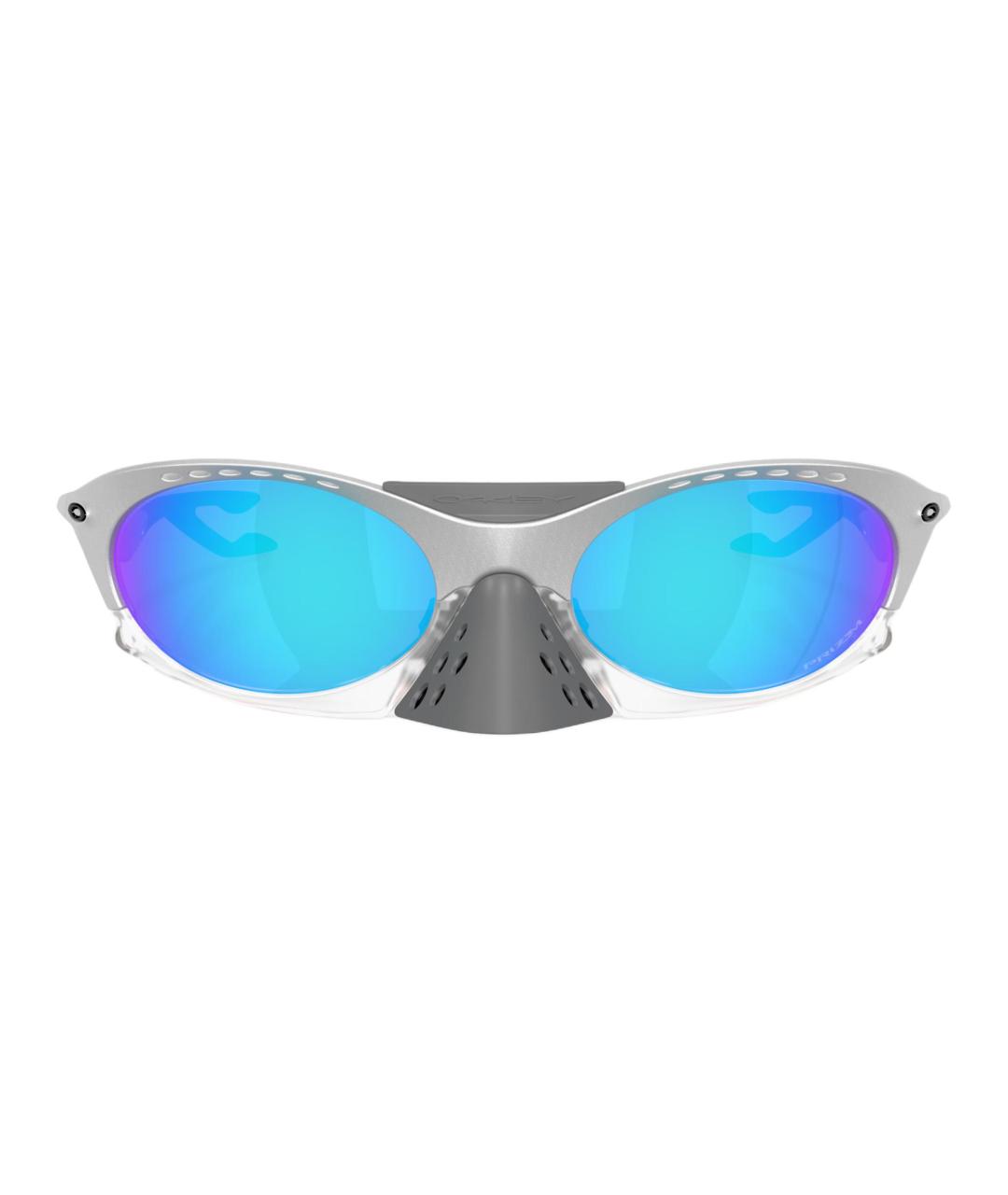 OAKLEY Серебряные пластиковые солнцезащитные очки, фото 2