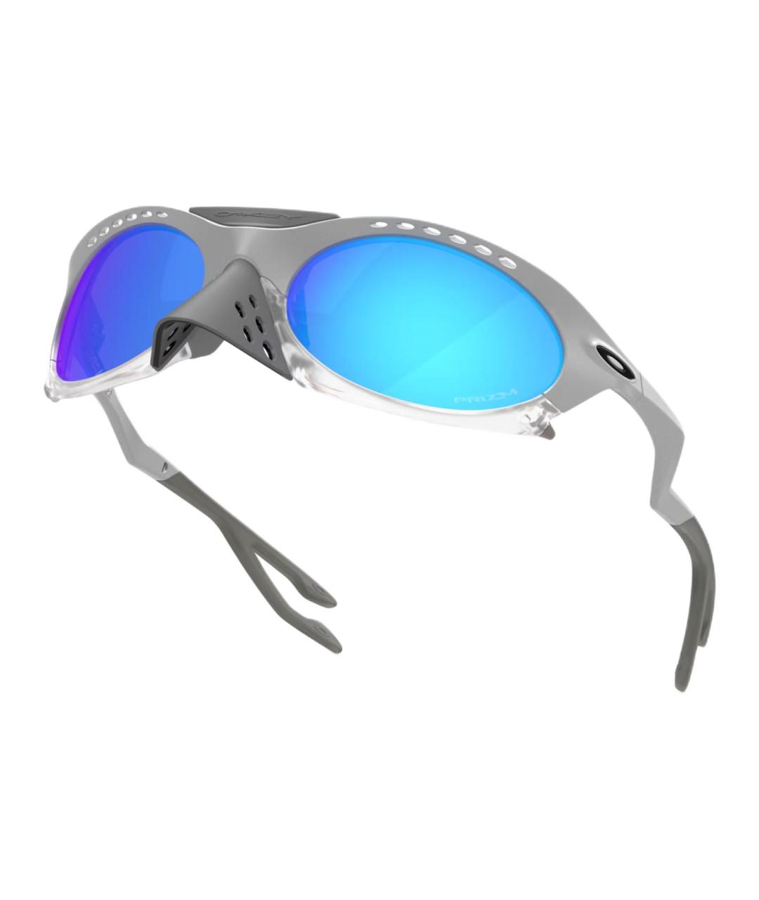 OAKLEY Серебряные пластиковые солнцезащитные очки, фото 4