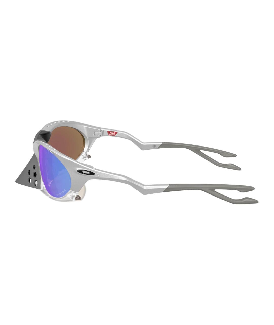 OAKLEY Серебряные пластиковые солнцезащитные очки, фото 3