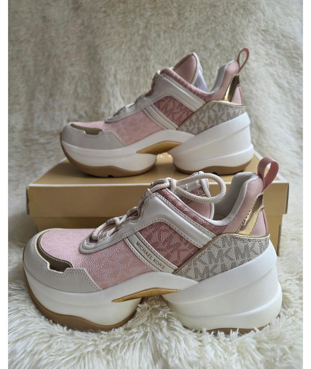 MICHAEL KORS Розовые кроссовки, фото 9