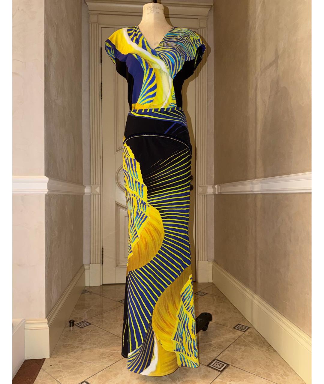 ROBERTO CAVALLI Мульти полиамидовый костюм с юбками, фото 5
