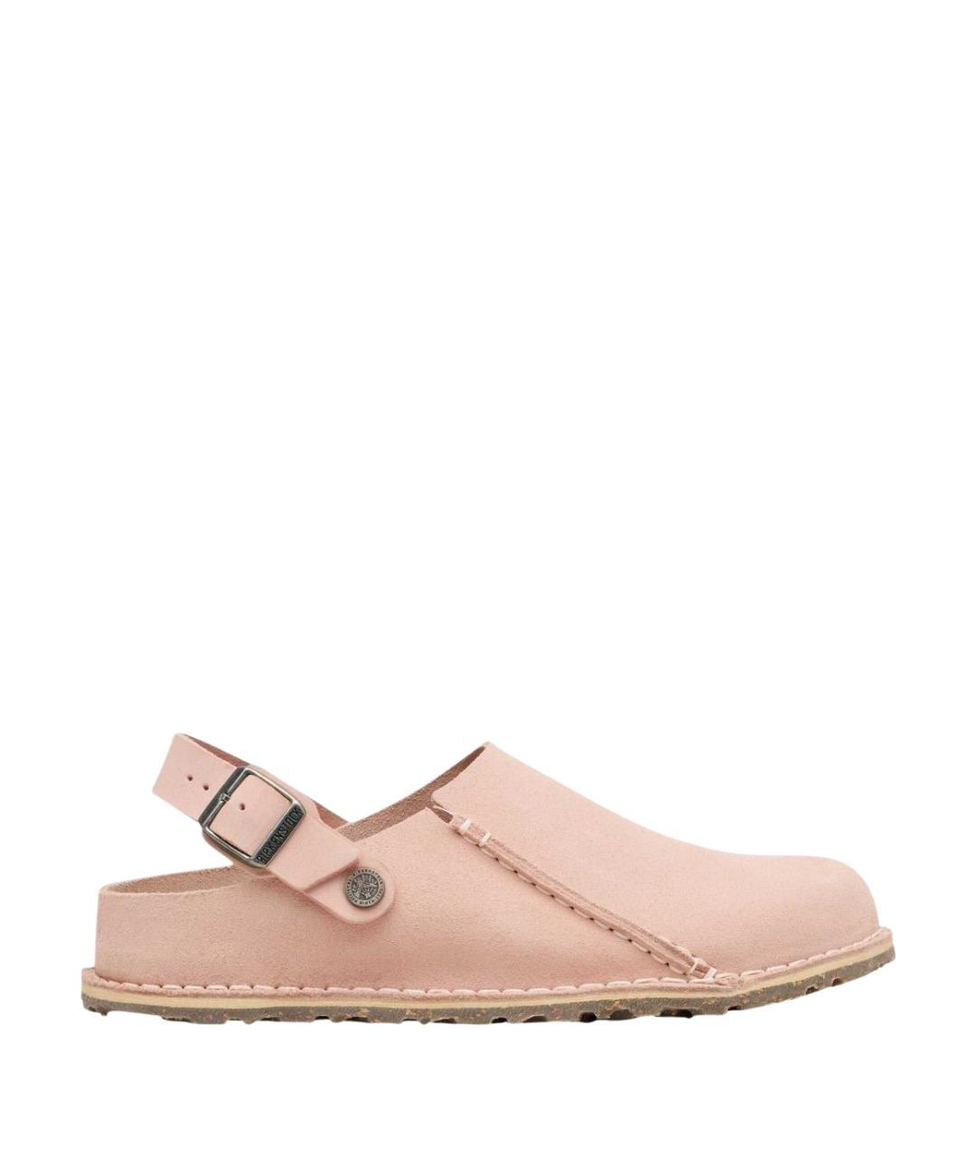 BIRKENSTOCK Розовые замшевые сабо, фото 1