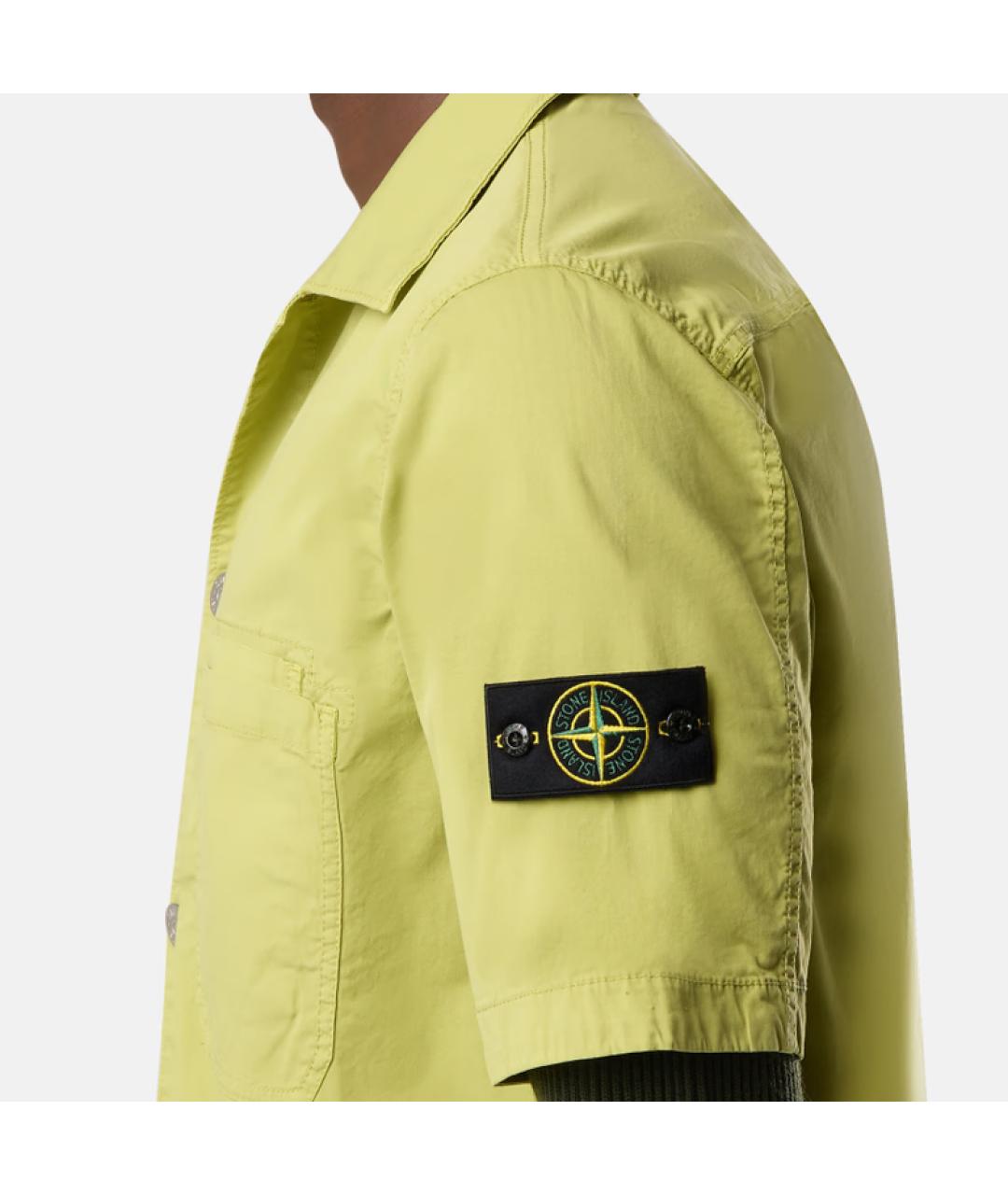 STONE ISLAND Зеленая классическая рубашка, фото 5