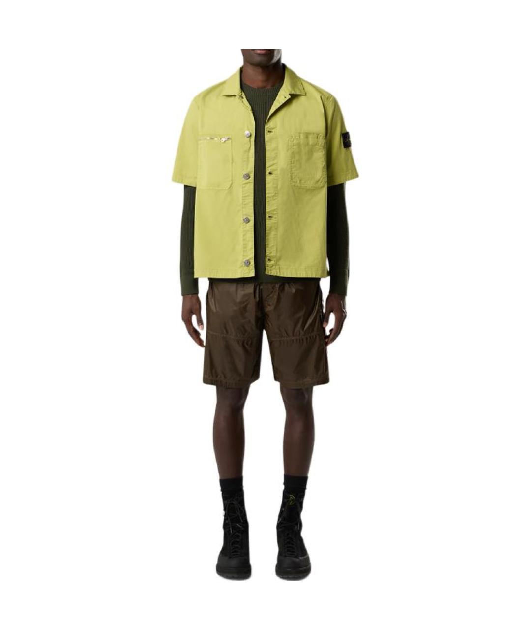STONE ISLAND Зеленая классическая рубашка, фото 3