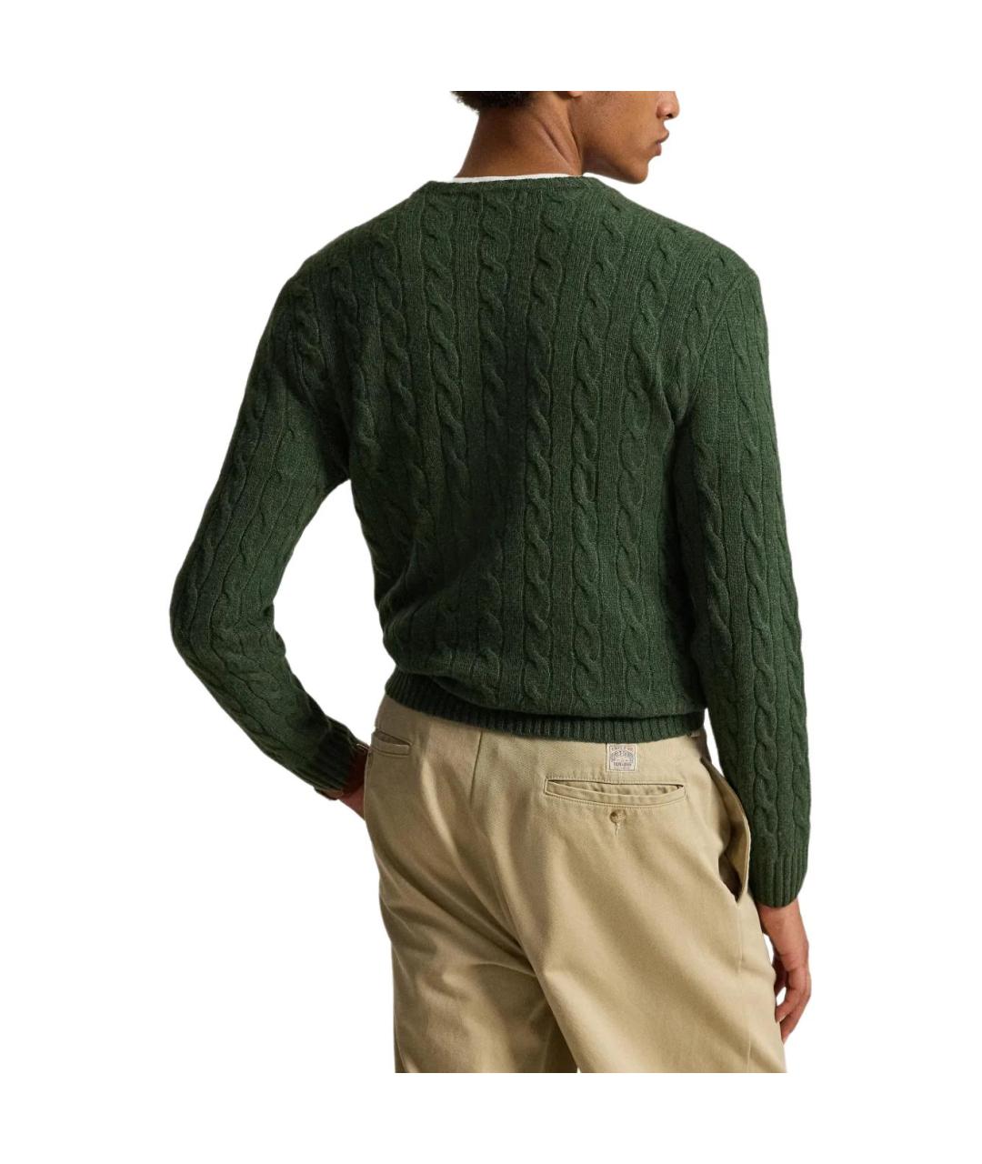 POLO RALPH LAUREN Зеленый джемпер / свитер, фото 3
