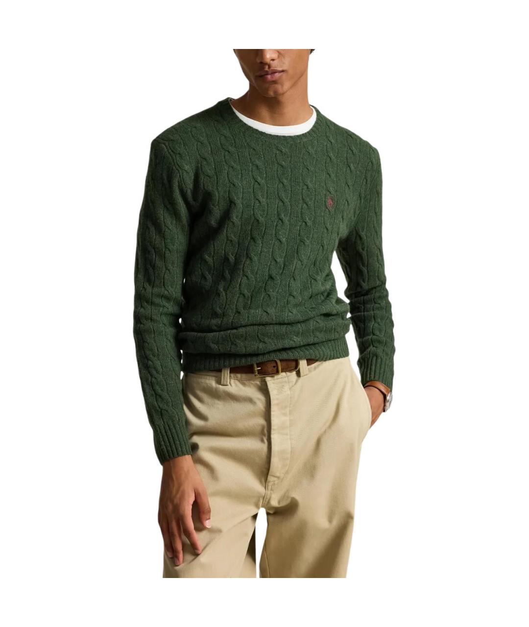 POLO RALPH LAUREN Зеленый джемпер / свитер, фото 2