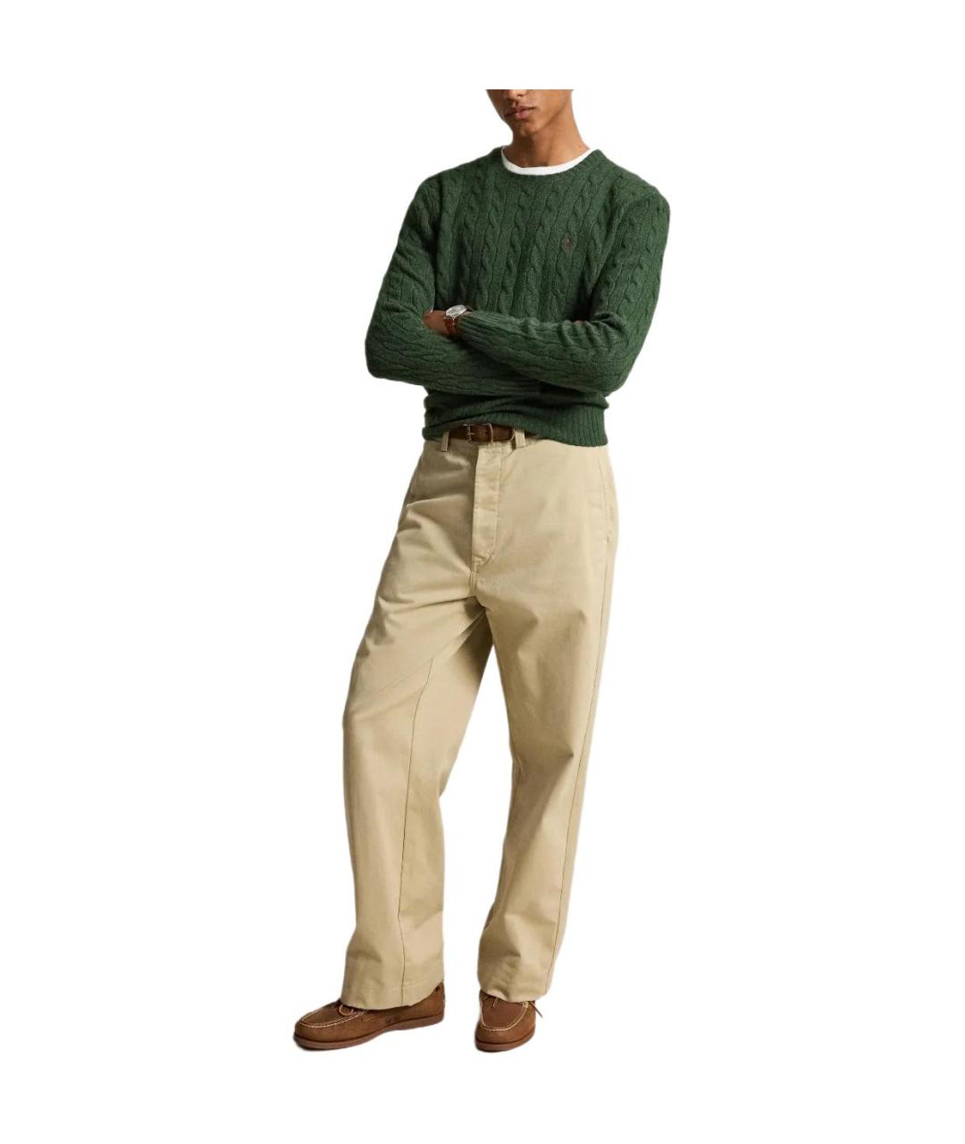 POLO RALPH LAUREN Зеленый джемпер / свитер, фото 4
