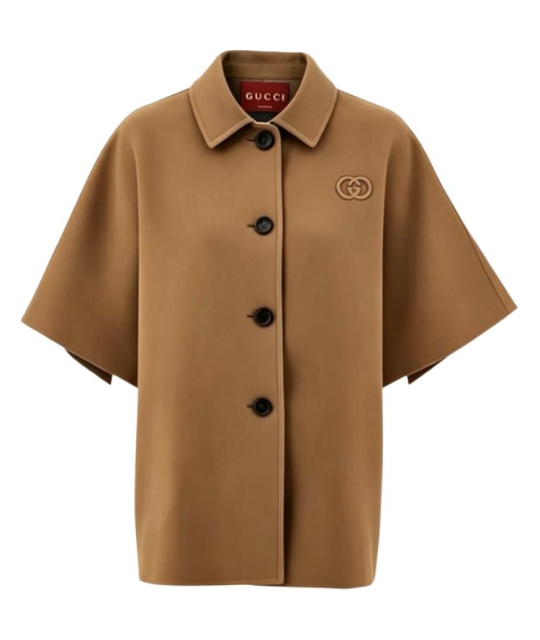 GUCCI Хаки пальто, фото 1