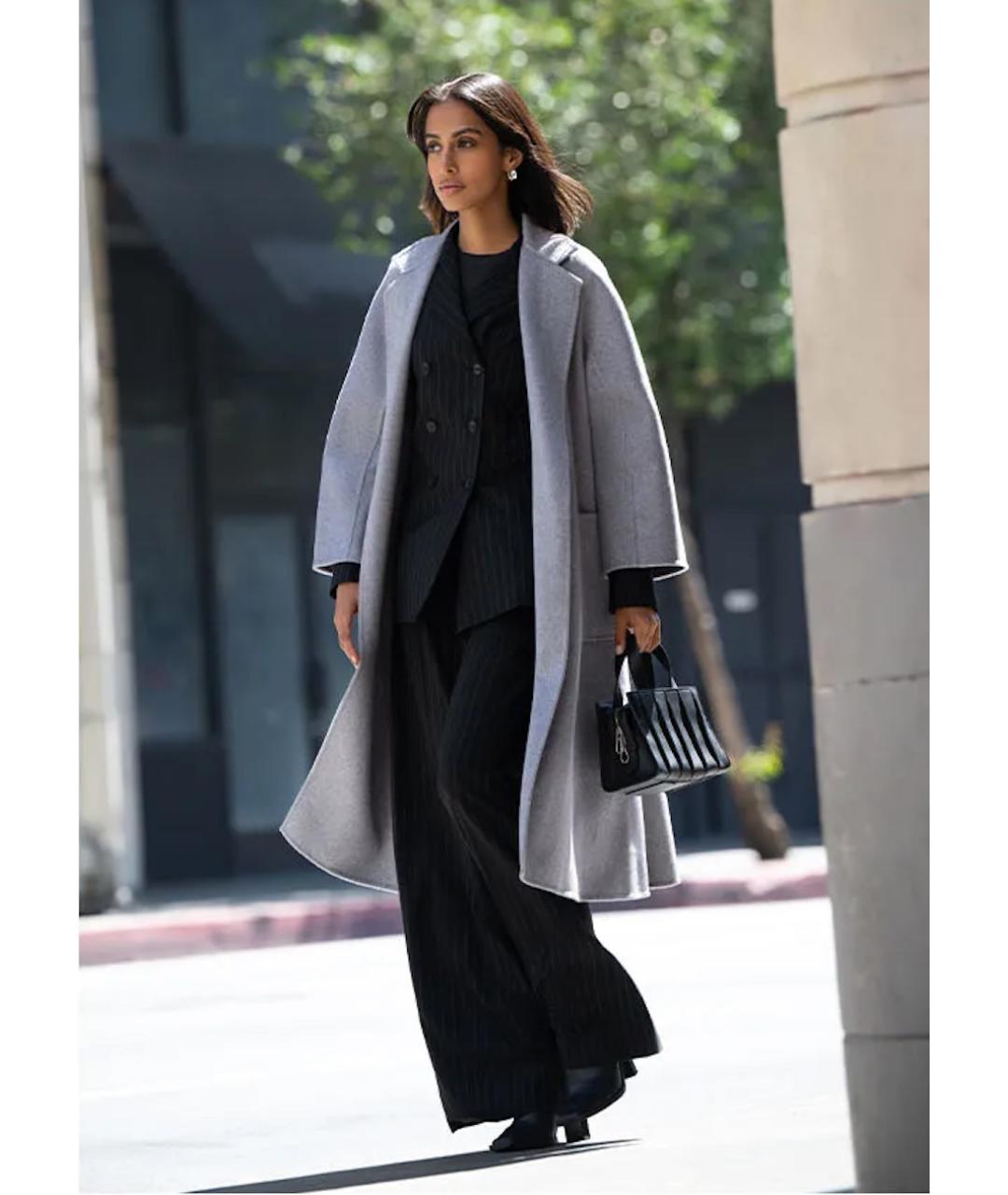 MAX MARA Серое кашемировое пальто, фото 9
