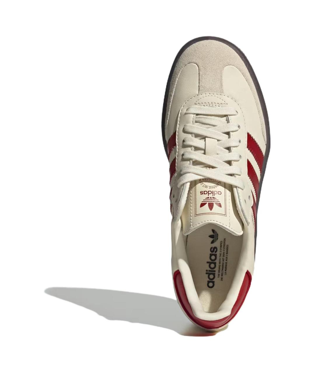 ADIDAS Белые кожаные кеды, фото 3