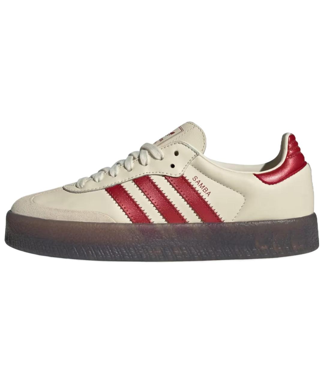ADIDAS Белые кожаные кеды, фото 2