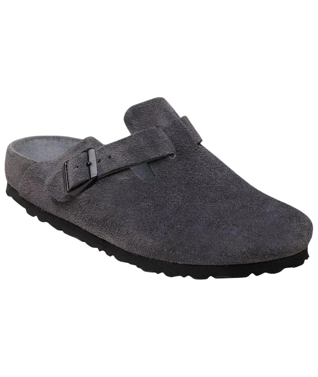 BIRKENSTOCK Серые замшевые сабо, фото 2