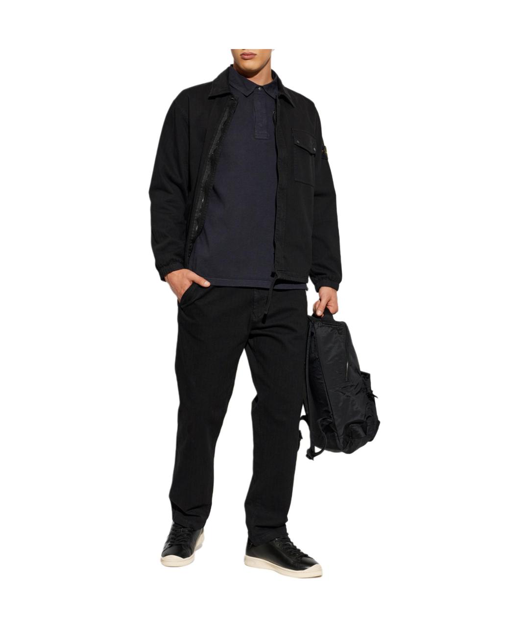 STONE ISLAND Черная куртка, фото 4