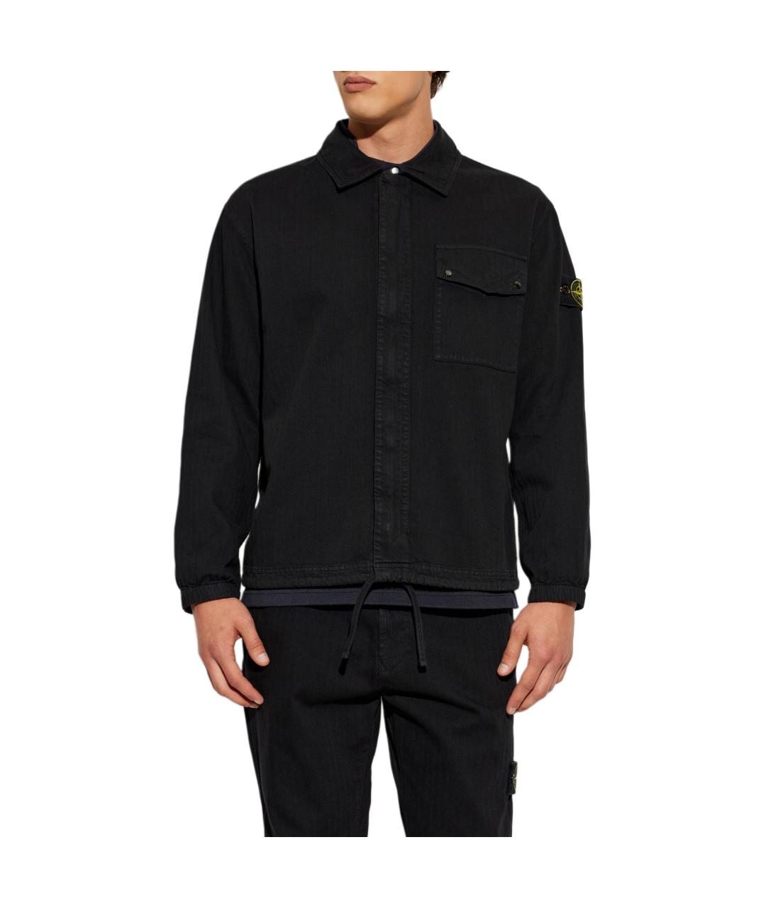 STONE ISLAND Черная куртка, фото 2