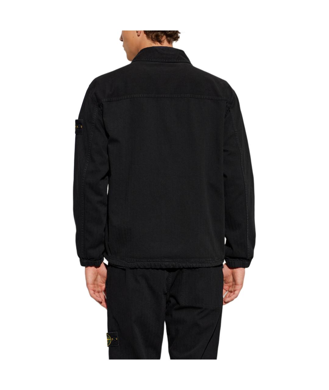 STONE ISLAND Черная куртка, фото 3