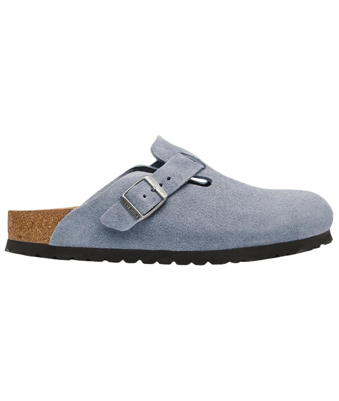 BIRKENSTOCK Синие замшевые сандалии, фото 1