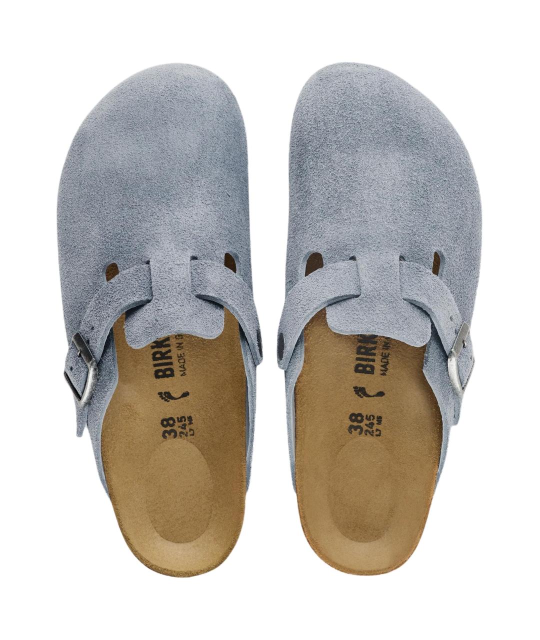 BIRKENSTOCK Синие замшевые сандалии, фото 3