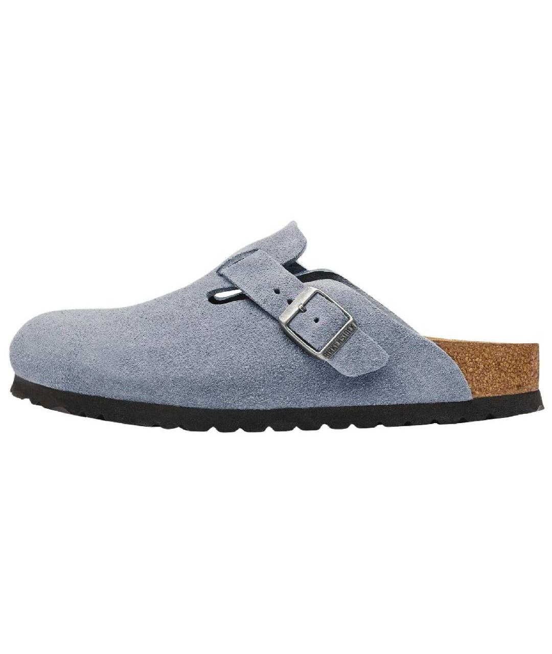 BIRKENSTOCK Синие замшевые сандалии, фото 2