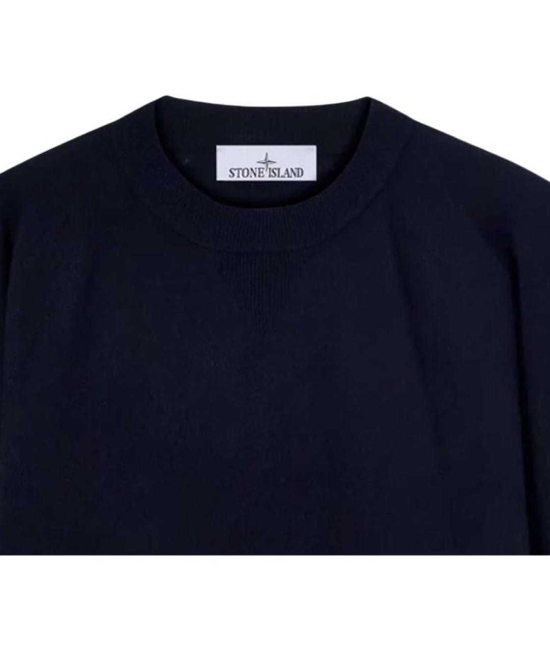 STONE ISLAND Черный джемпер / свитер, фото 3