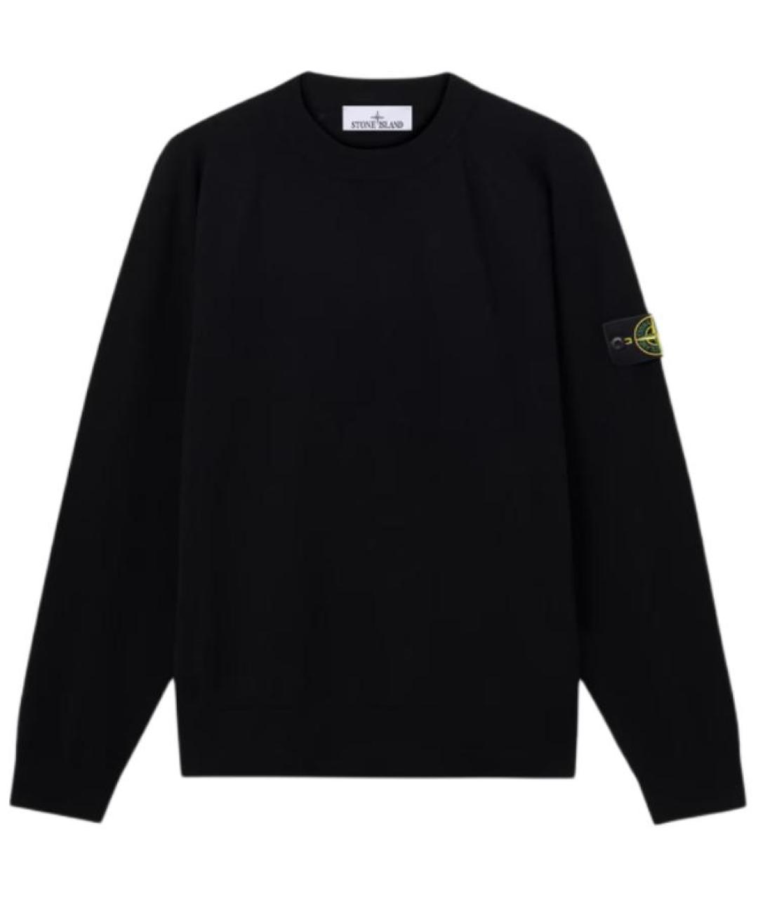 STONE ISLAND Черный джемпер / свитер, фото 1