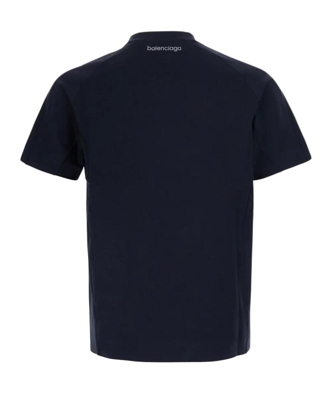 BALENCIAGA Темно-синяя футболка, фото 2