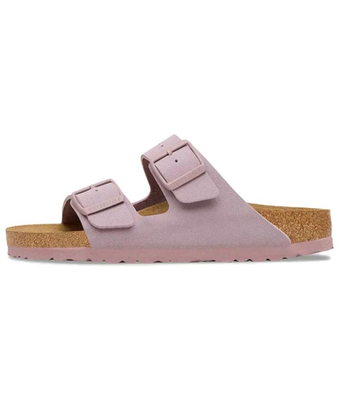 BIRKENSTOCK Фиолетовые замшевые сандалии, фото 3
