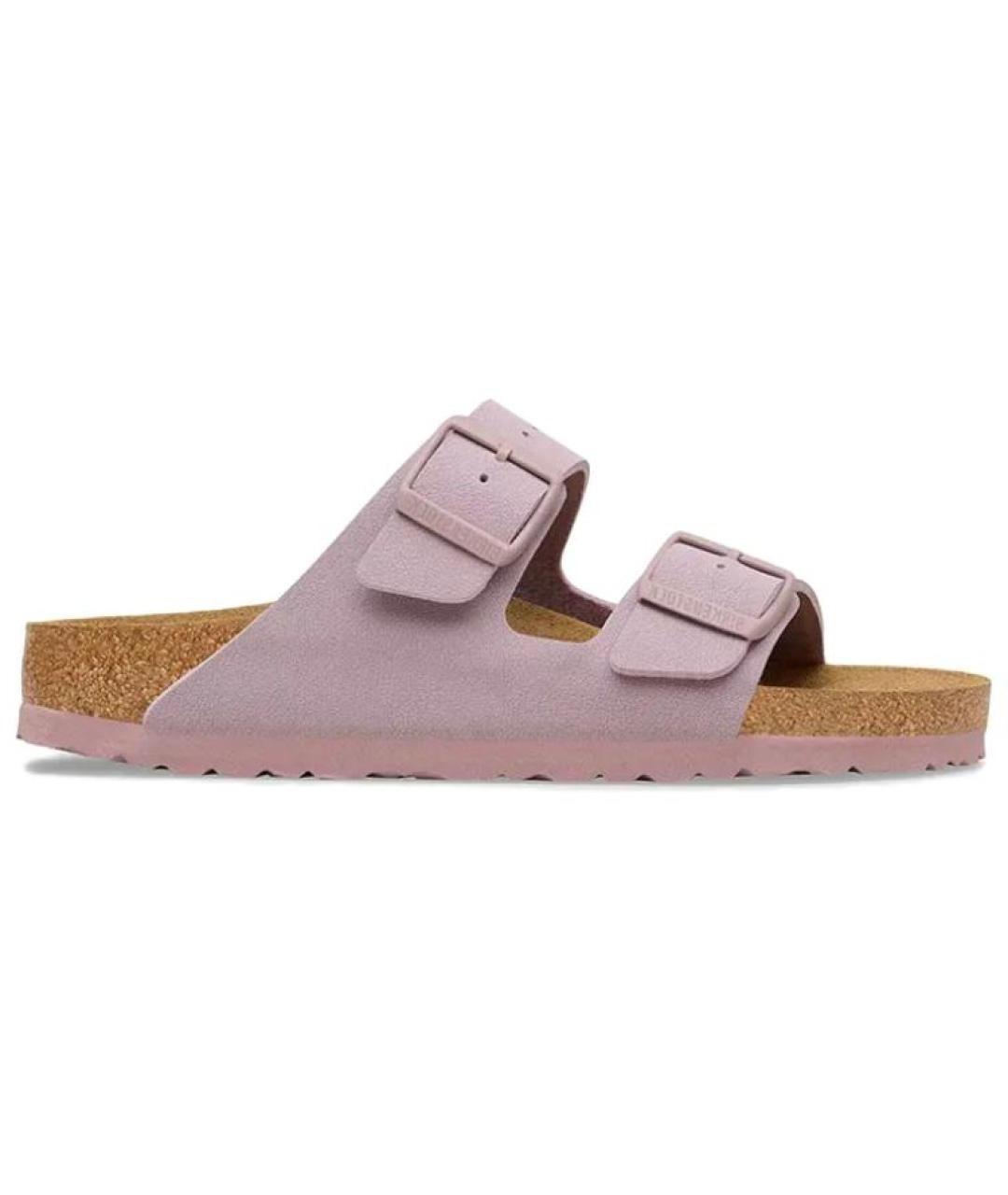 BIRKENSTOCK Фиолетовые замшевые сандалии, фото 1
