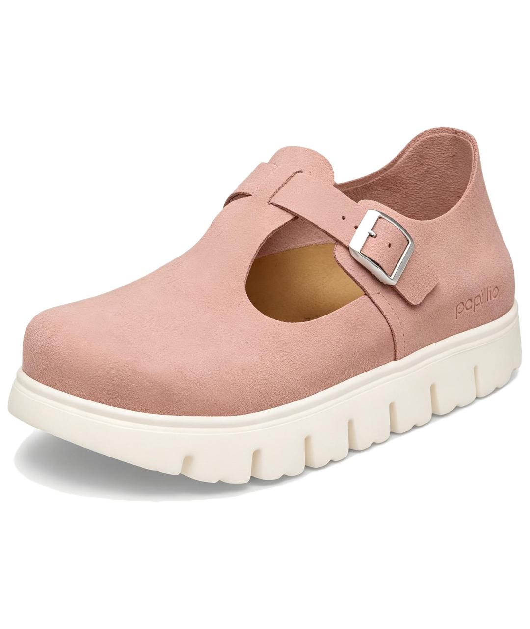 BIRKENSTOCK Розовые замшевые сабо, фото 2
