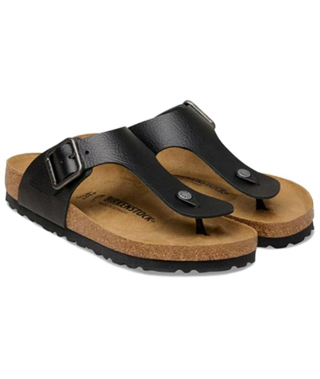 BIRKENSTOCK Черные шлепанцы, фото 3