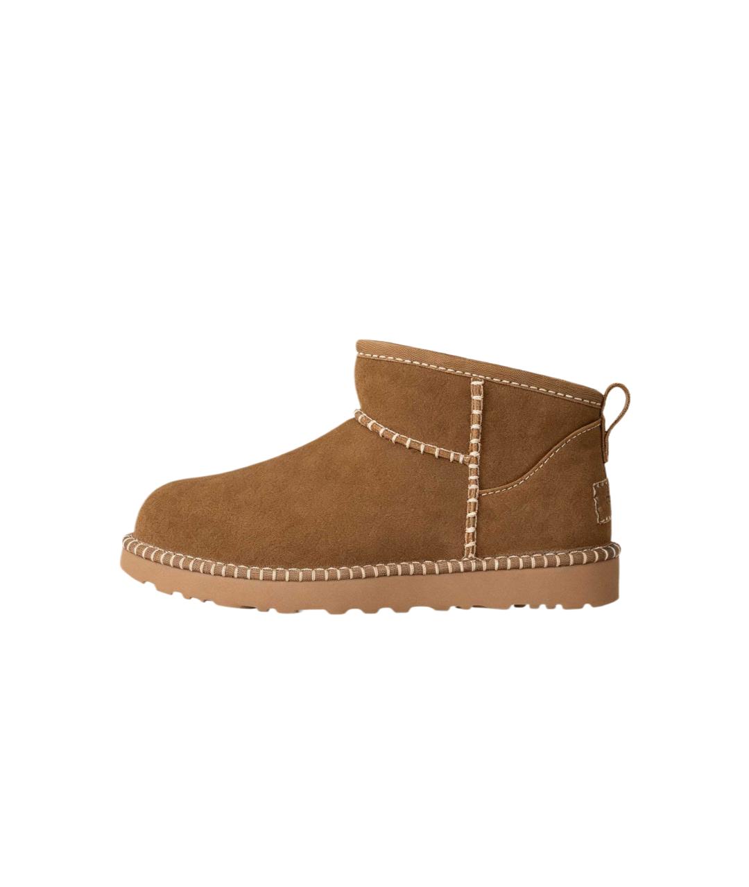 UGG Коричневые замшевые полусапоги, фото 5