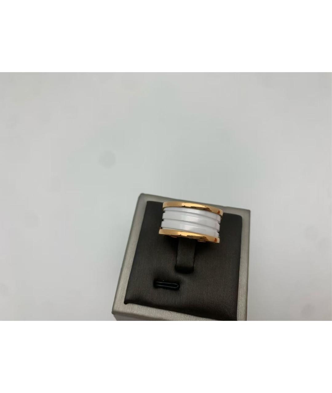 BVLGARI Белое кольцо из розового золота, фото 4