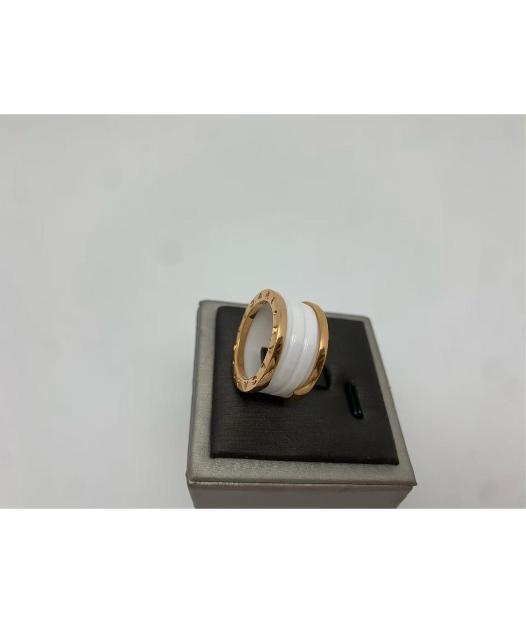 BVLGARI Белое кольцо из розового золота, фото 3