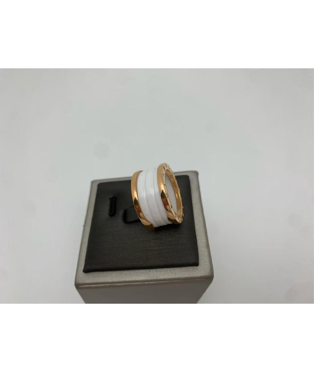 BVLGARI Белое кольцо из розового золота, фото 2