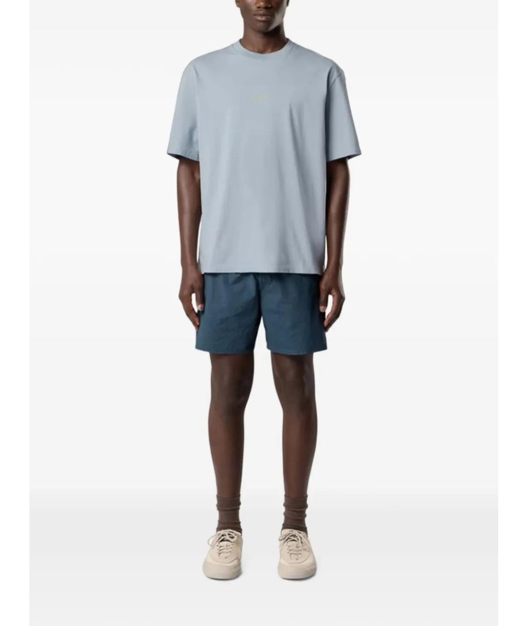 STONE ISLAND Серая хлопковая футболка, фото 2