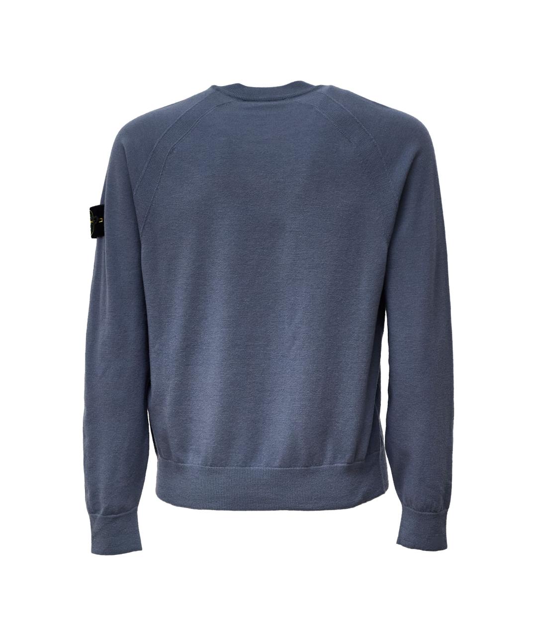 STONE ISLAND Серый шерстяной джемпер / свитер, фото 2