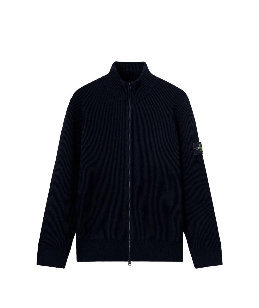 STONE ISLAND Синий хлопковый джемпер / свитер, фото 1