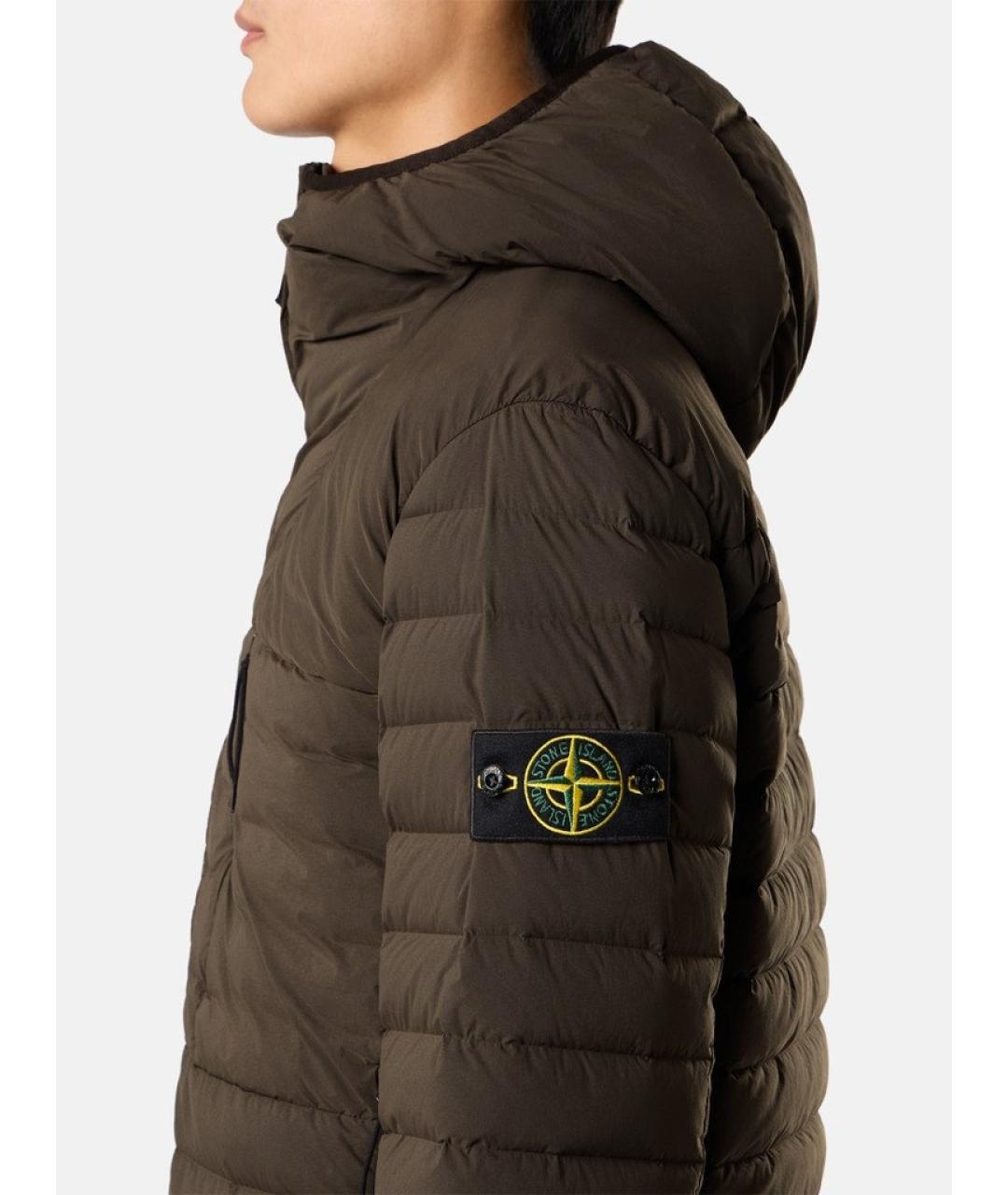 STONE ISLAND Серая полиамидовая куртка, фото 2