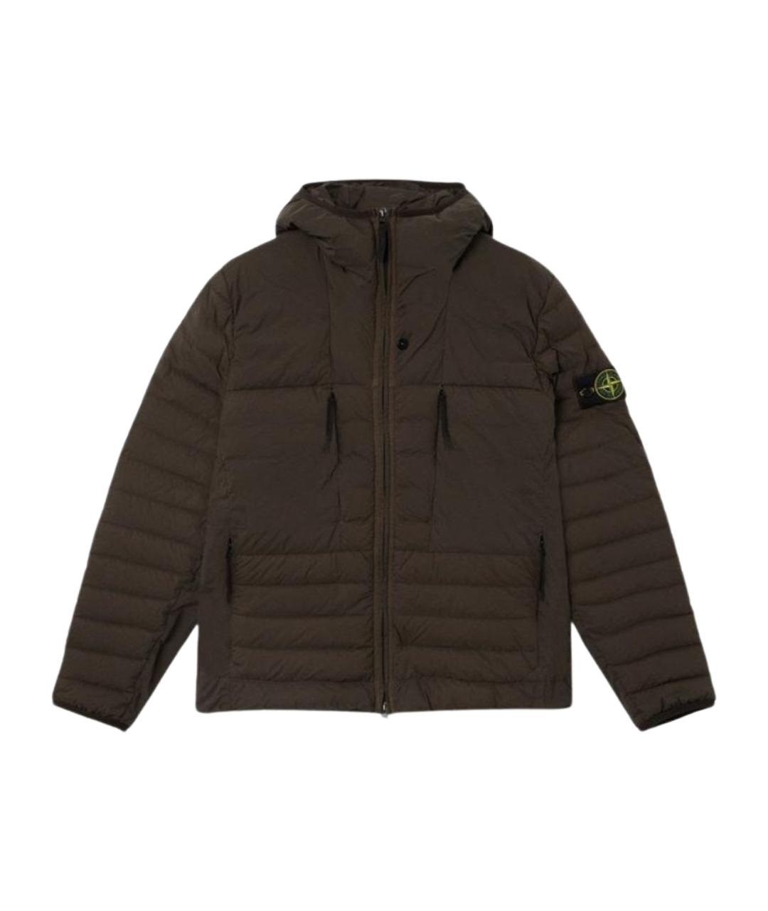 STONE ISLAND Серая полиамидовая куртка, фото 1