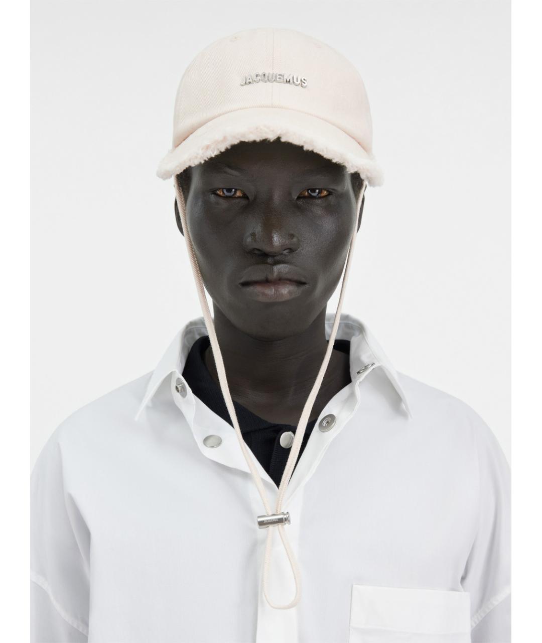 JACQUEMUS Белая хлопковая кепка, фото 2