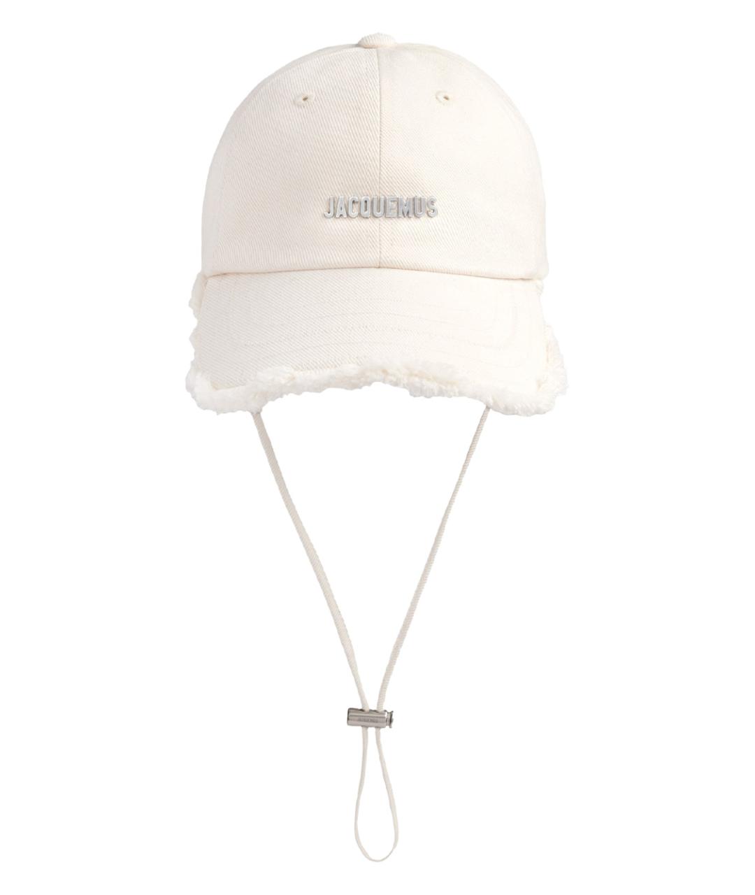 JACQUEMUS Белая хлопковая кепка, фото 1